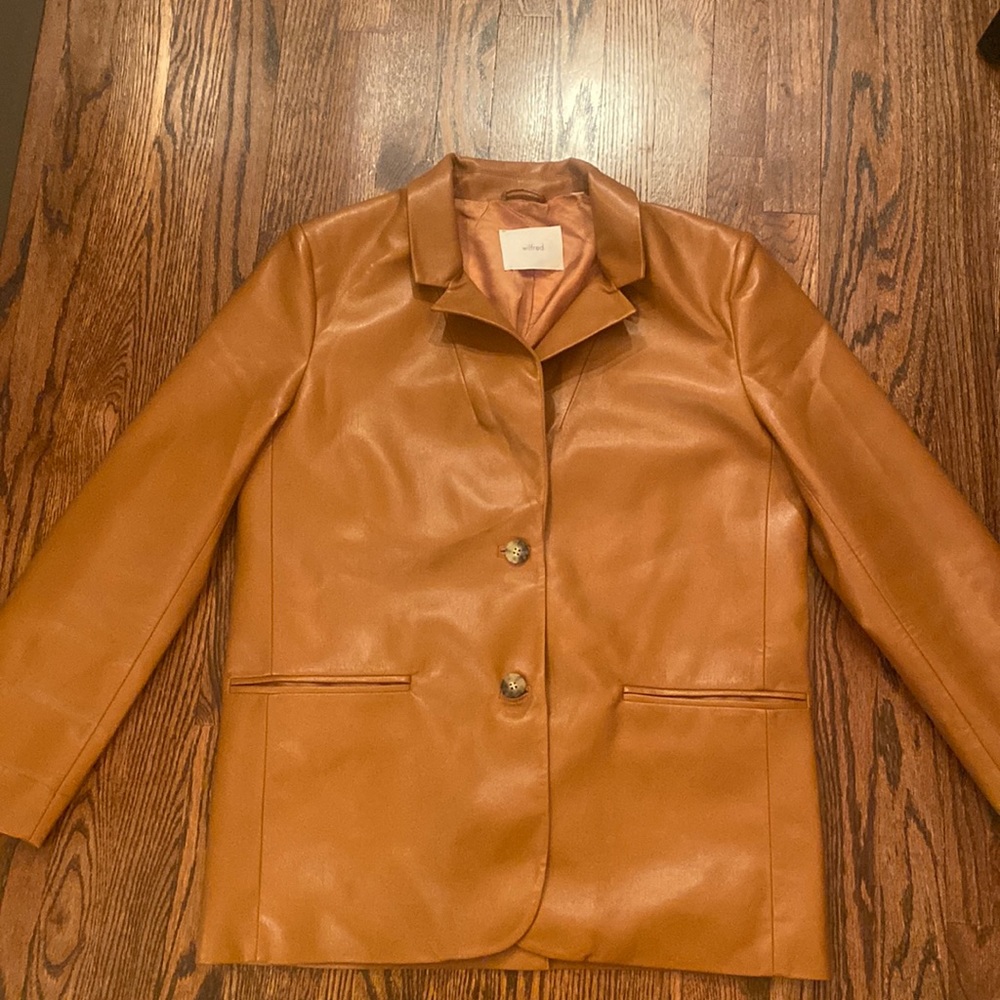 Wilfred Memories Blazer Single-breasted Vegan Leather blazer